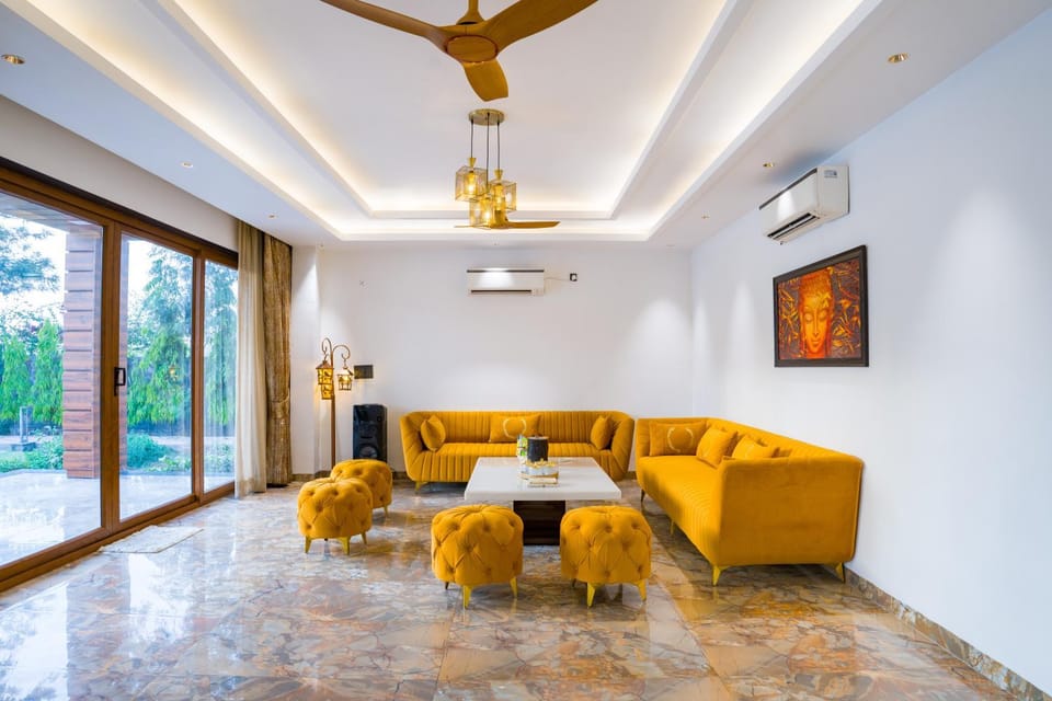 ELIVAAS Signature Sanisa Farm 3-BHK Farmhouse with Pvt Pool, Game Zone & Lush Garden Villa in Haryana