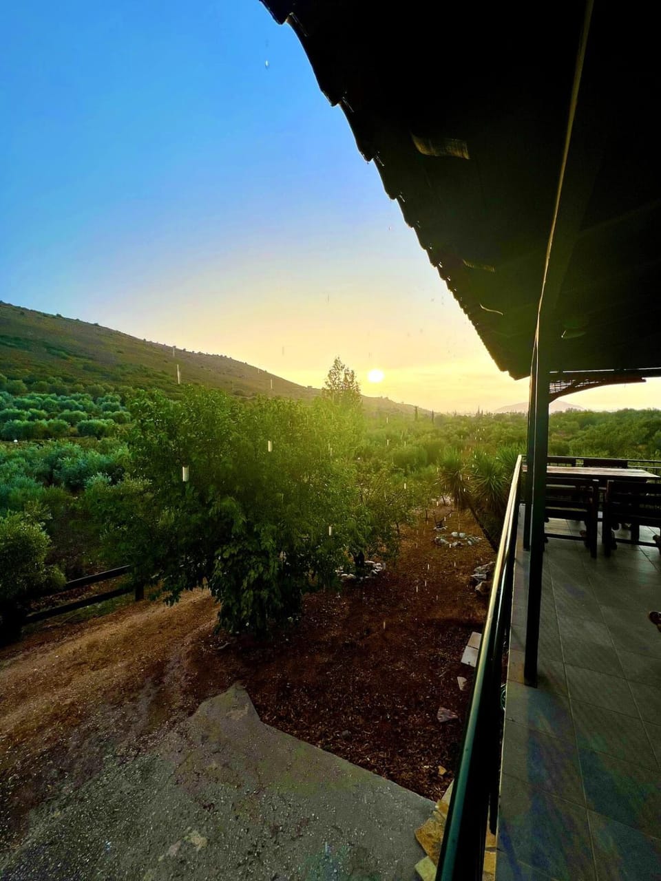 Day, Natural landscape, Garden, Balcony/Terrace, Mountain view, Sunrise, Sunset