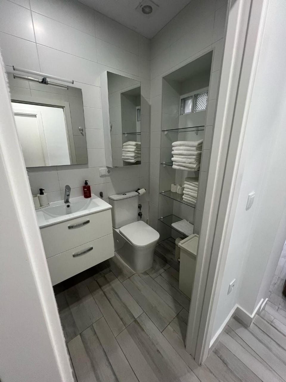 Bathroom, Living room