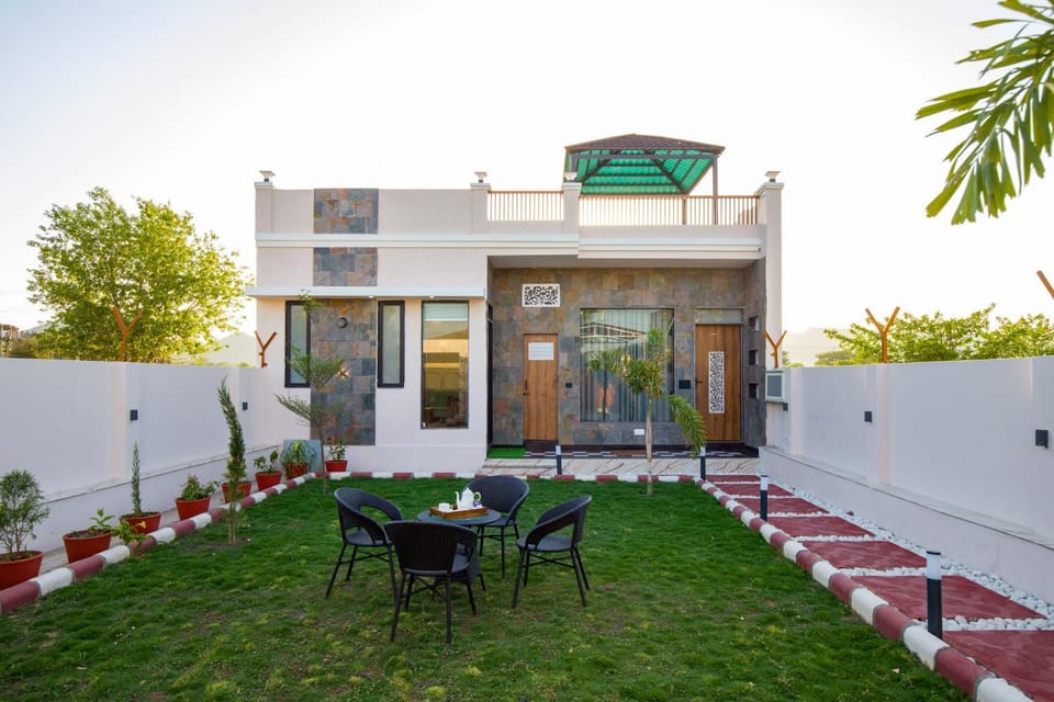 Alaya Stays Parvam Retreat 2-BHK Villa With Private Pool, Garden, Terrace & Aravali Hill Views Villa in Udaipur