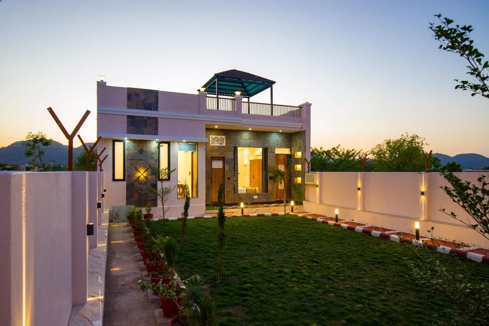 Alaya Stays Parvam Retreat 2-BHK Villa With Private Pool, Garden, Terrace & Aravali Hill Views Villa in Udaipur