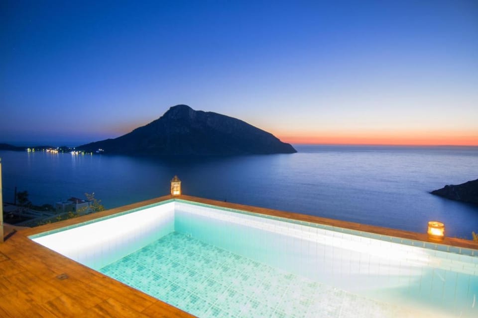 Sea view, Swimming pool, Sunset