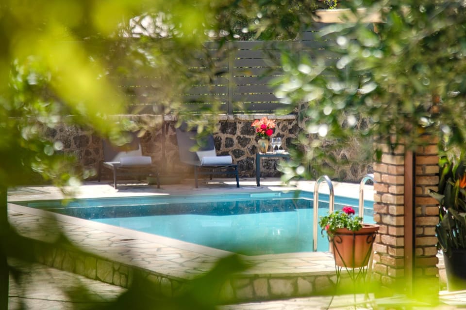 Spring, Day, Natural landscape, Garden, Garden view, Pool view, Swimming pool