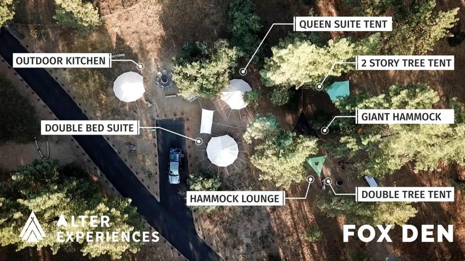 Grand Adventures in Nature: Big Group-Friendly and Original Glamping in California Luxury tent in Southern California