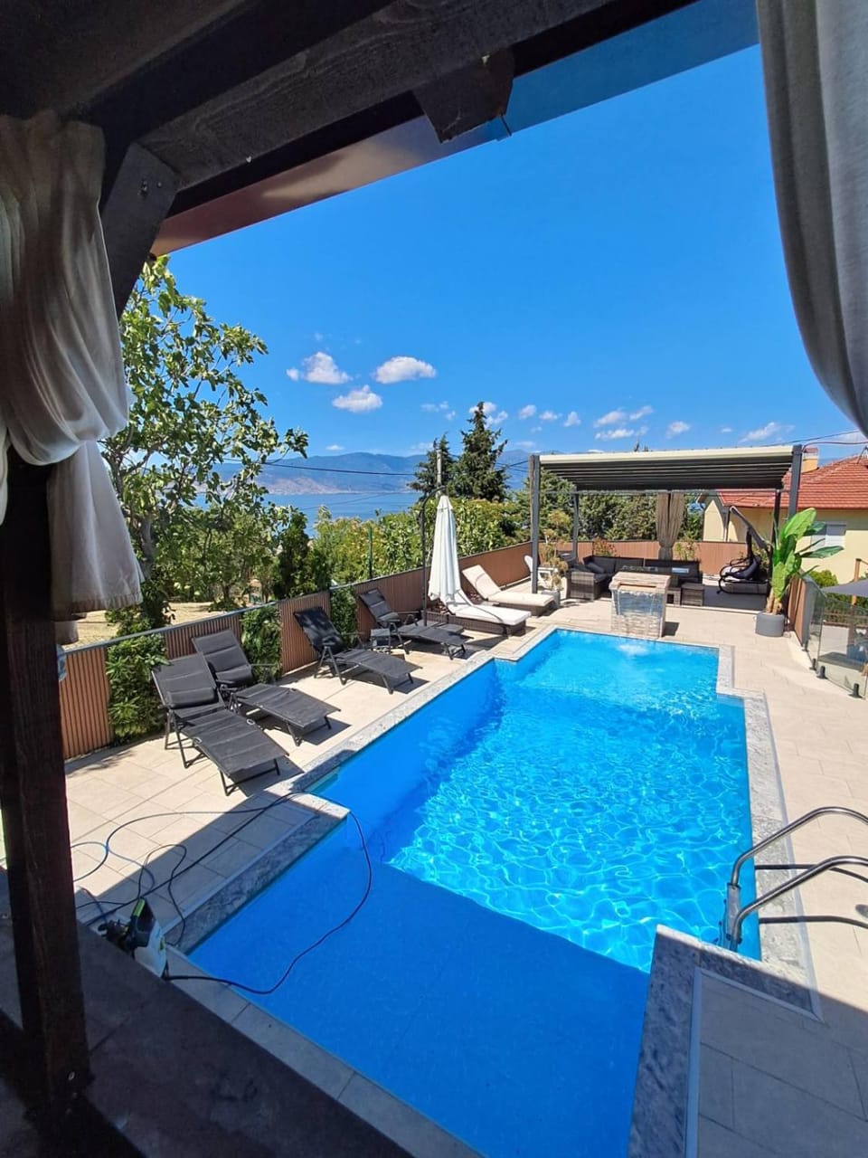 Natural landscape, Pool view, Swimming pool