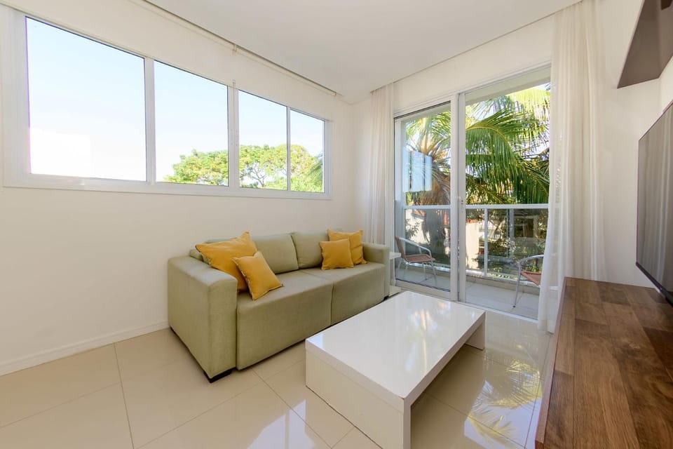 Apê decorado em Jurerê, perto da praia VJ8376 Apartment in Florianopolis