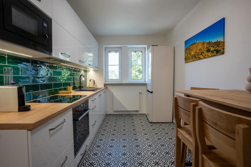 Kitchen or kitchenette, Dining area, dishwasher, microwave, oven, stove