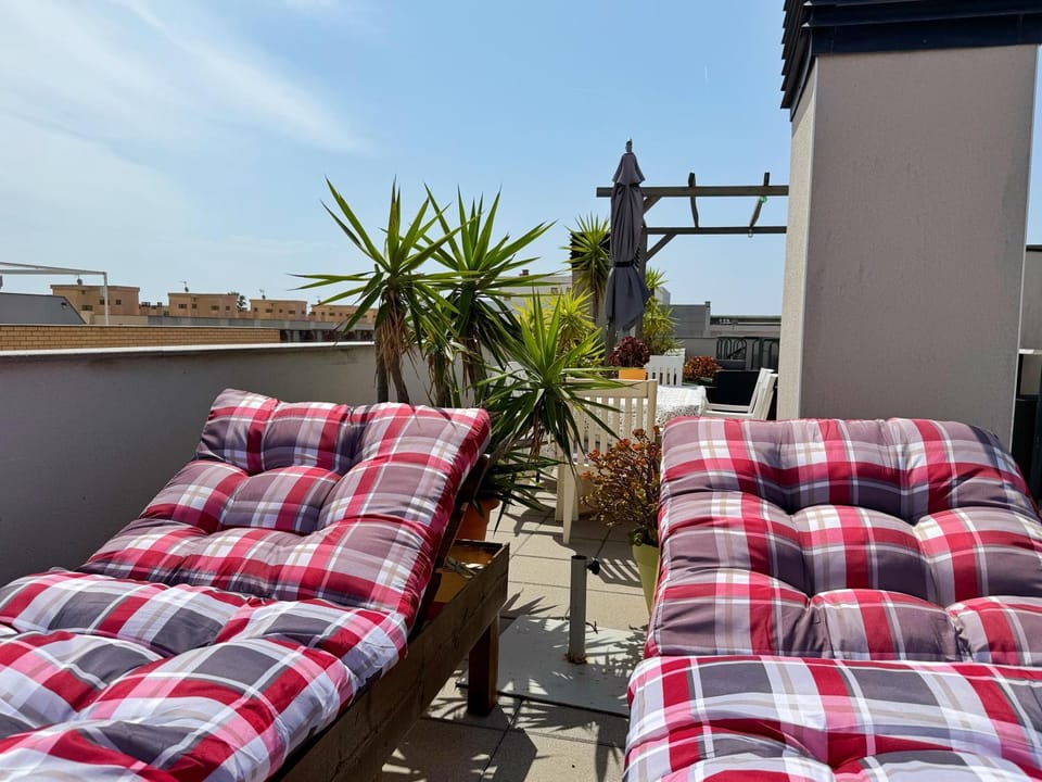 Balcony/Terrace, sunbed