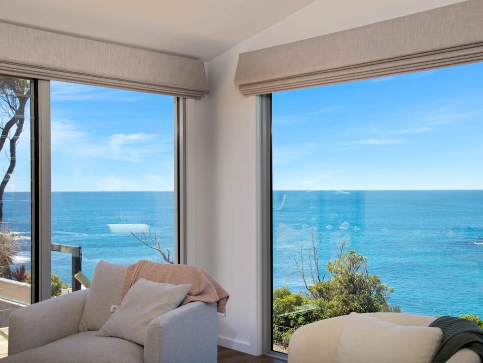 Natural landscape, Living room, Seating area, Sea view