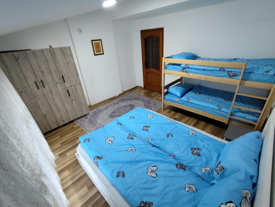 Bed, Photo of the whole room, Bedroom, bunk bed, wardrobe