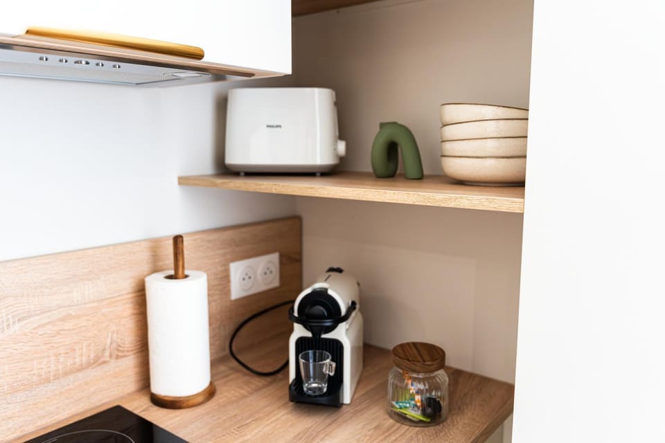 Coffee/tea facilities, Kitchen or kitchenette, toaster