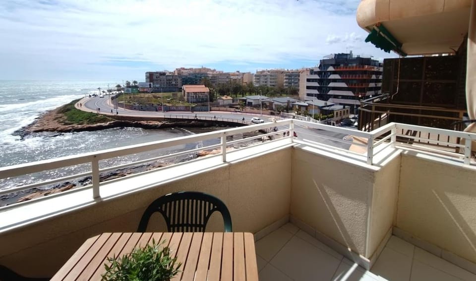 Day, View (from property/room), Balcony/Terrace, Beach, City view, Sea view