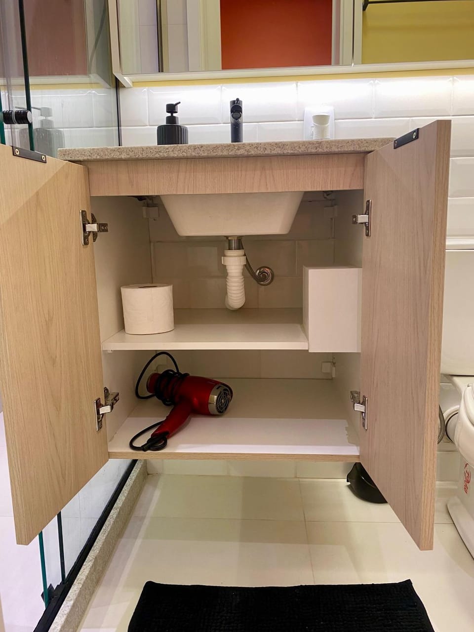 Bathroom, hair dryier