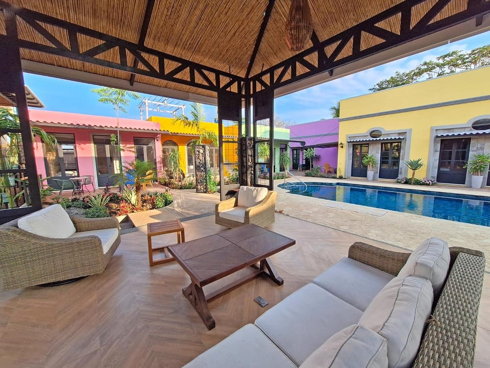 Seating area, Pool view, Swimming pool