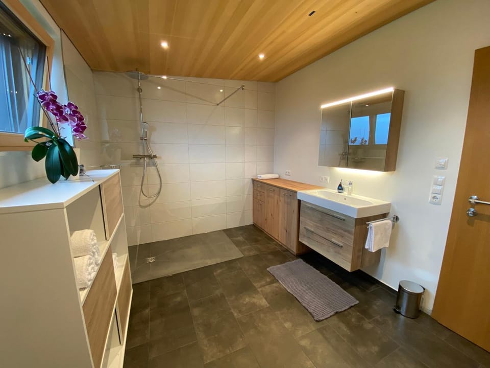 Bathroom, towels