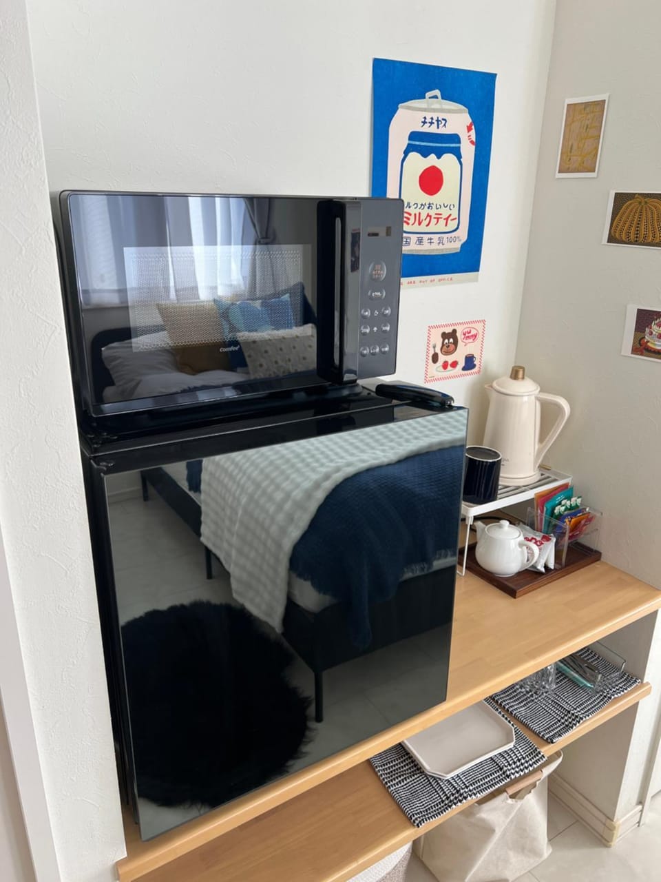 Coffee/tea facilities, Bedroom, microwave