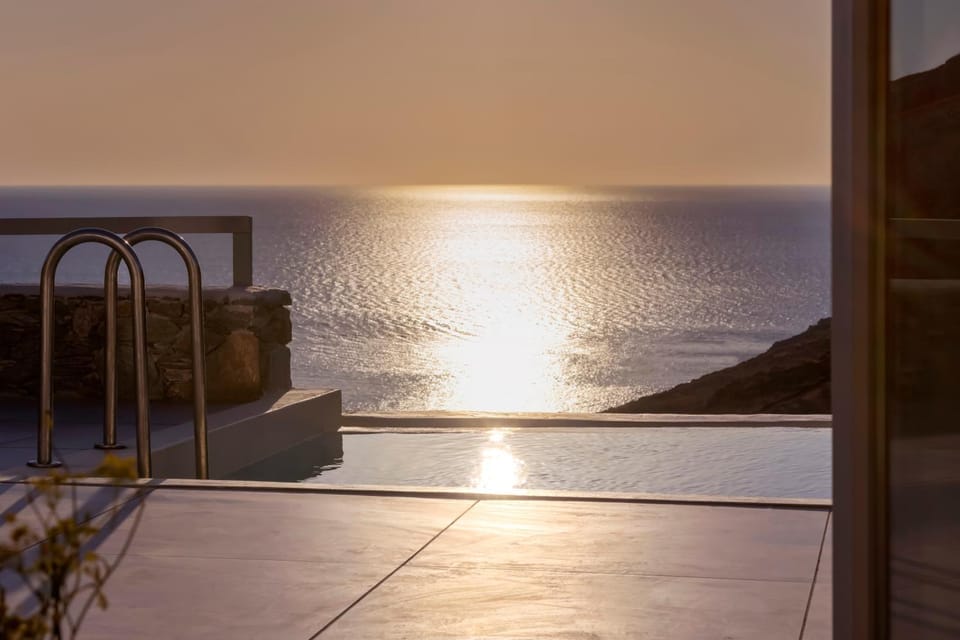 Natural landscape, Sea view, Swimming pool, Sunset