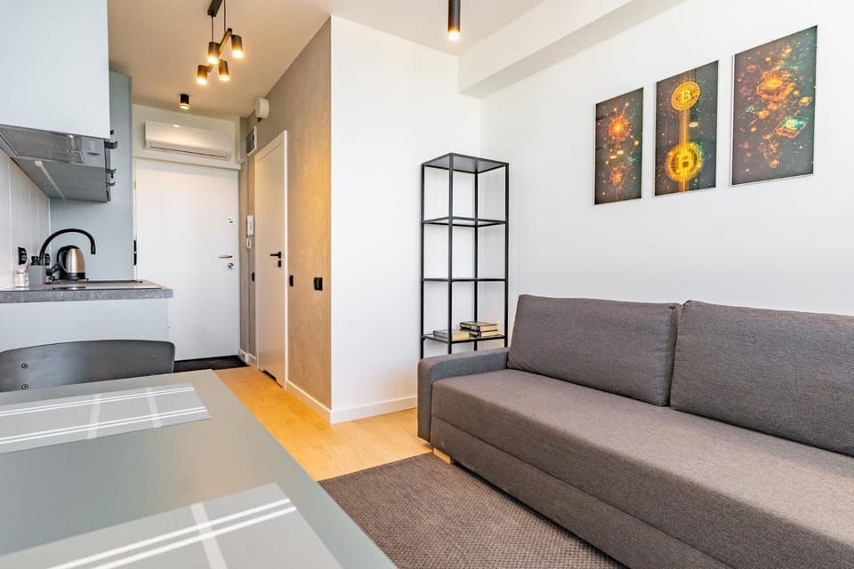 Kitchen or kitchenette, Living room, Seating area
