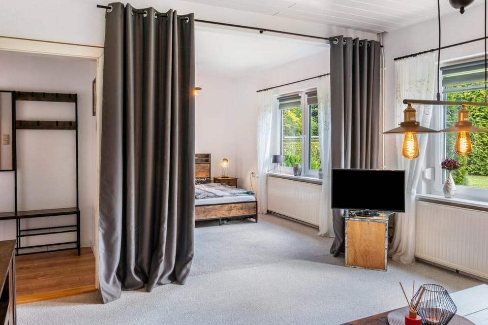 Property building, Living room, Bedroom