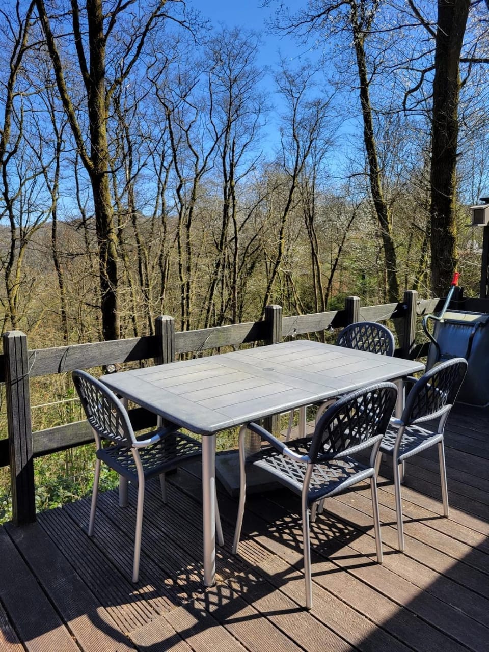 Patio, Spring, Natural landscape, Dining area