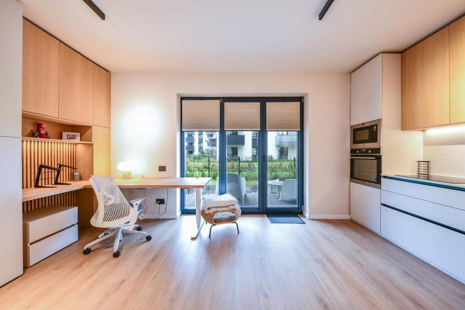 Kitchen or kitchenette, Living room