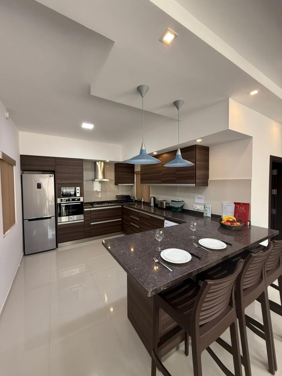 Kitchen or kitchenette, Dining area, oven, stove, toaster