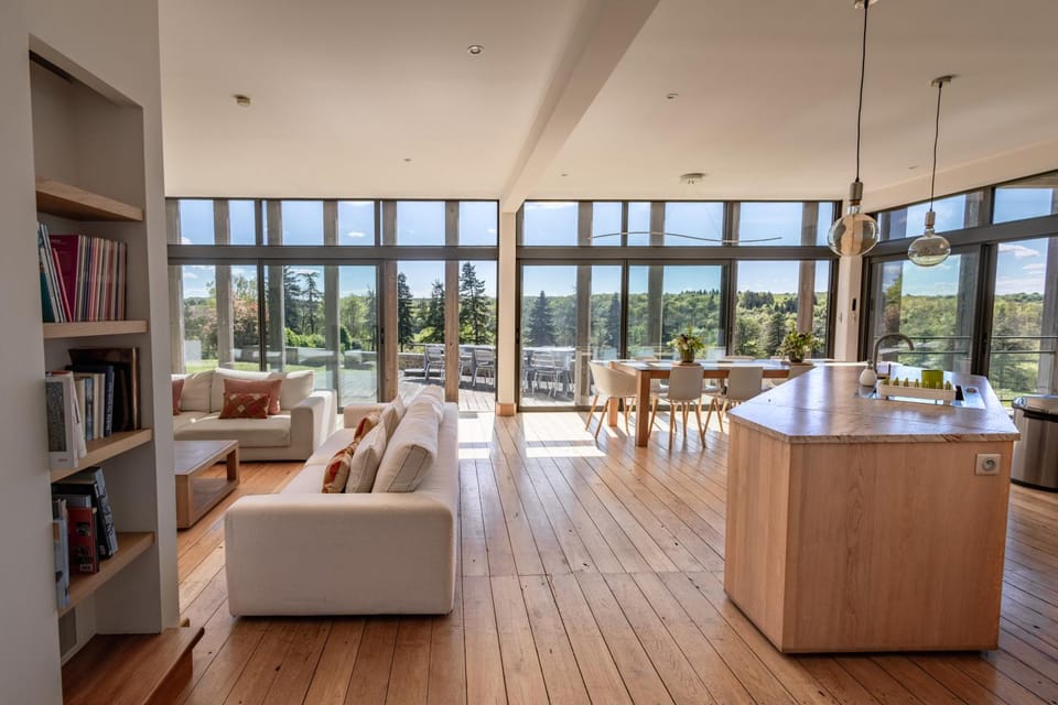 Library, Living room, Seating area, Dining area