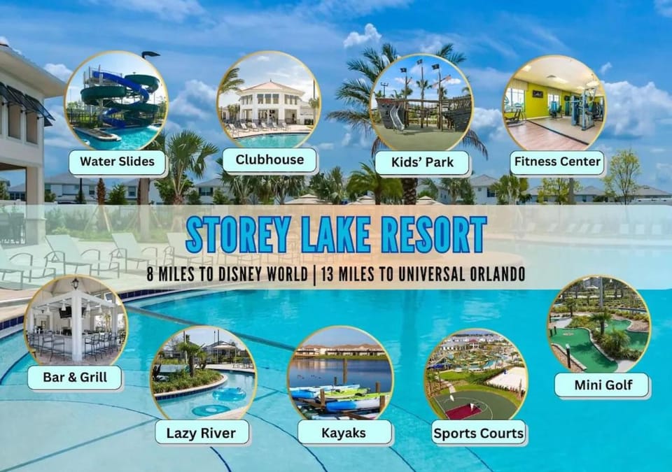 Disney Themed Home l Private Pool l Lazy River House in Kissimmee