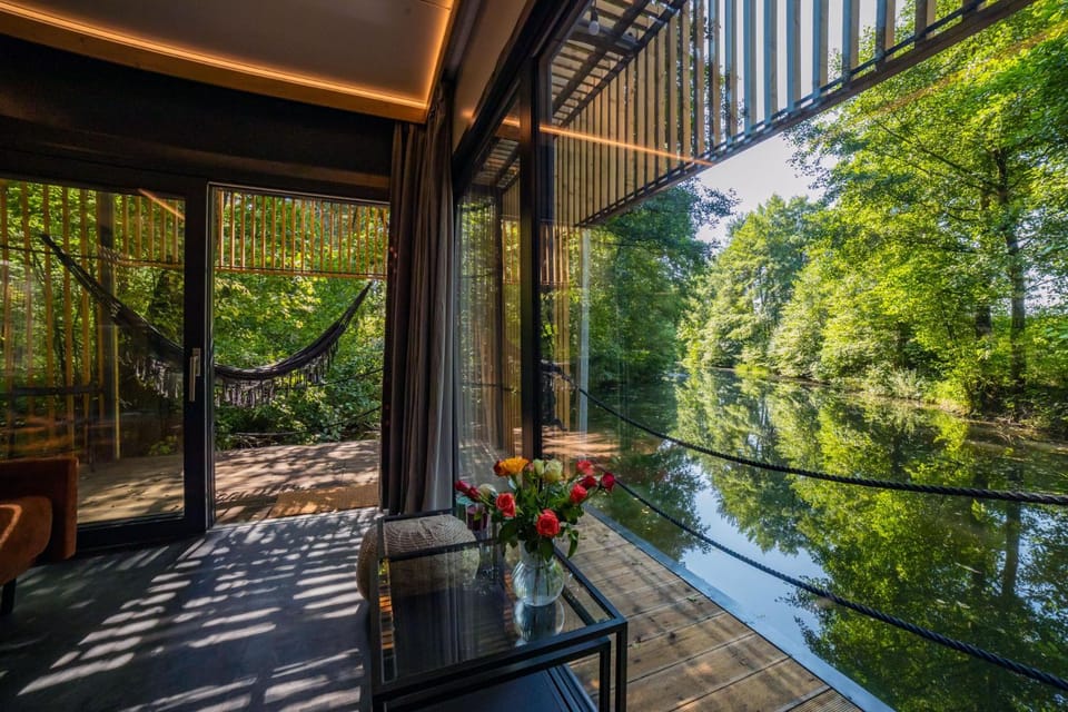 Patio, Day, Natural landscape, Balcony/Terrace, Garden view, Lake view, Swimming pool