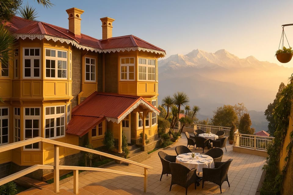 Property building, Day, Natural landscape, View (from property/room), Mountain view