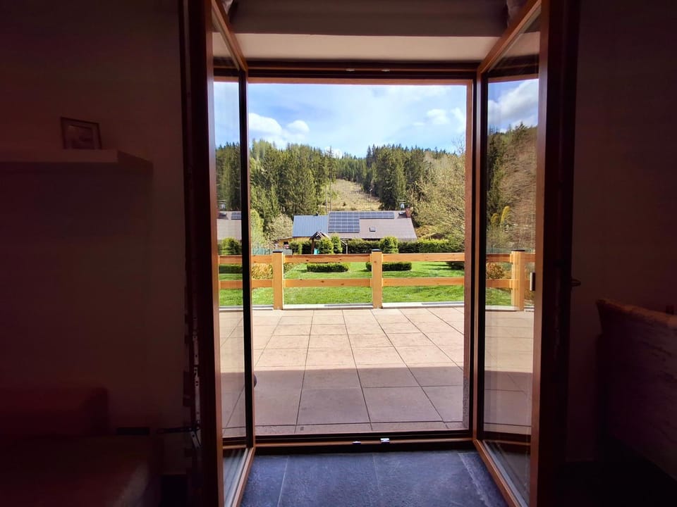 Patio, Spring, Day, Garden, Garden, View (from property/room), Balcony/Terrace, Garden view