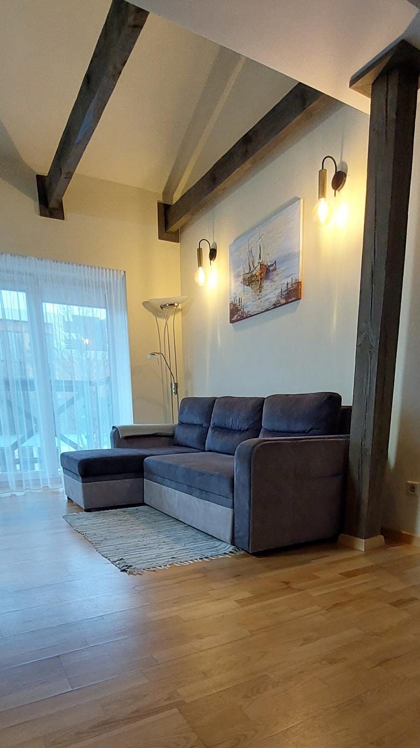 Studio apartamentas keturiems ATOSTOGOS NIDOJE Apartment in Klaipėda County, Lithuania