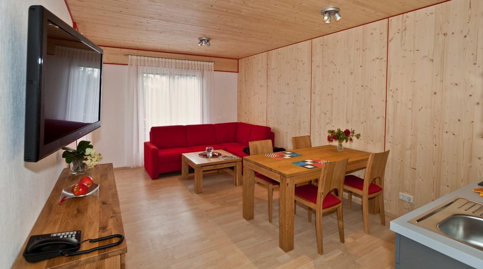 Kitchen or kitchenette, Living room, Dining area