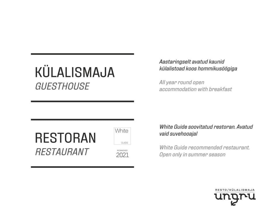 Ungru Guesthouse Bed and Breakfast in Estonia