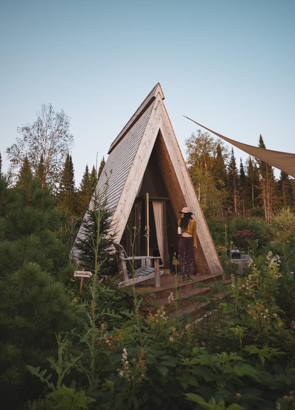 Farouche Tremblant Cabines nature avec bain nordique Cabin in Quebec