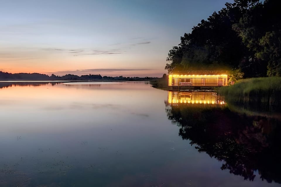 Property building, Night, Natural landscape