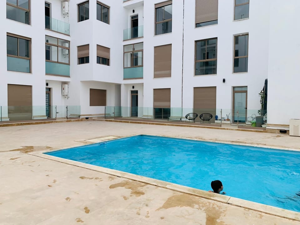 Property building, Pool view, Swimming pool