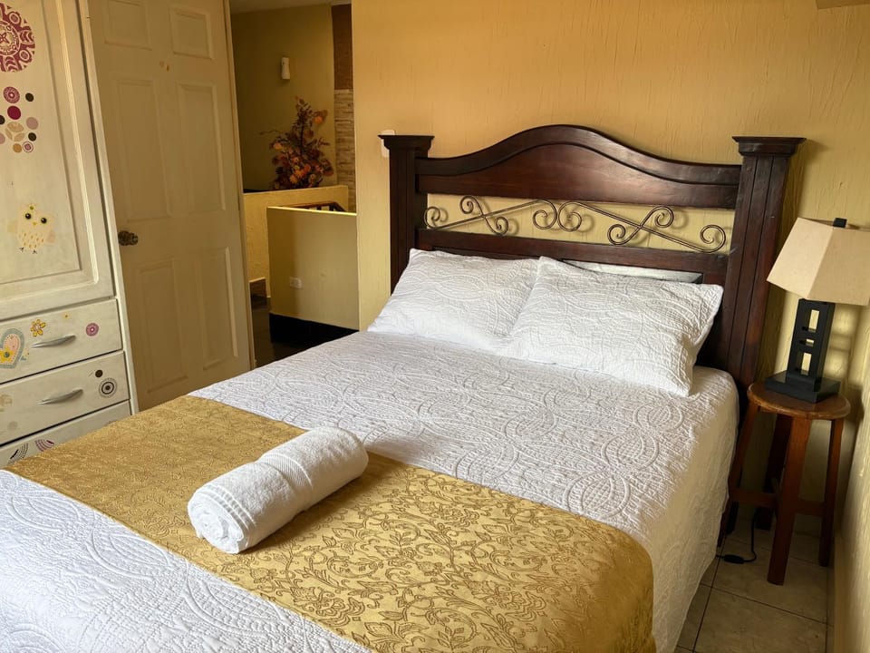 Bed, Photo of the whole room, Bedroom, towels, wardrobe