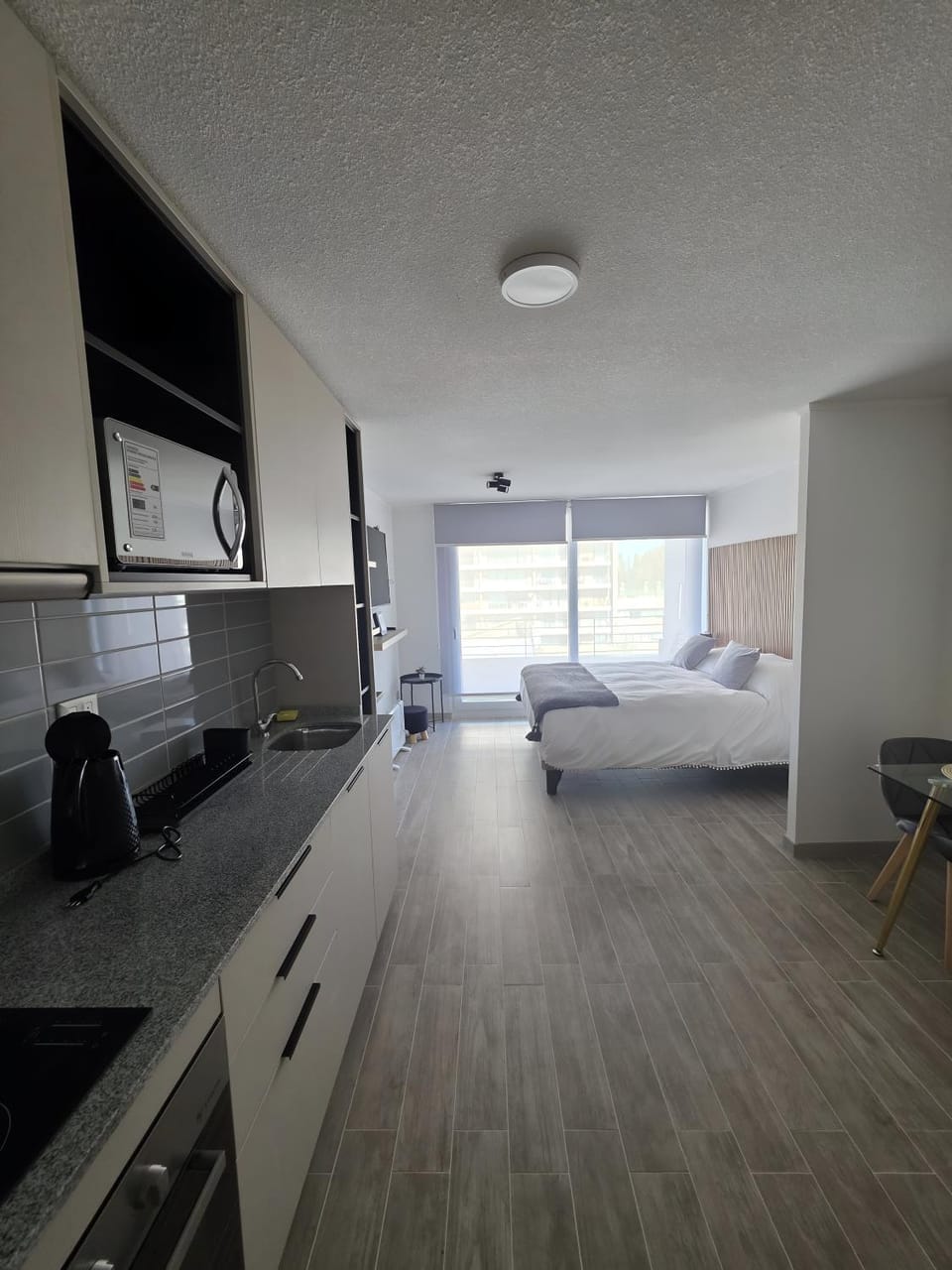 Bed, Kitchen or kitchenette, Photo of the whole room, Bedroom