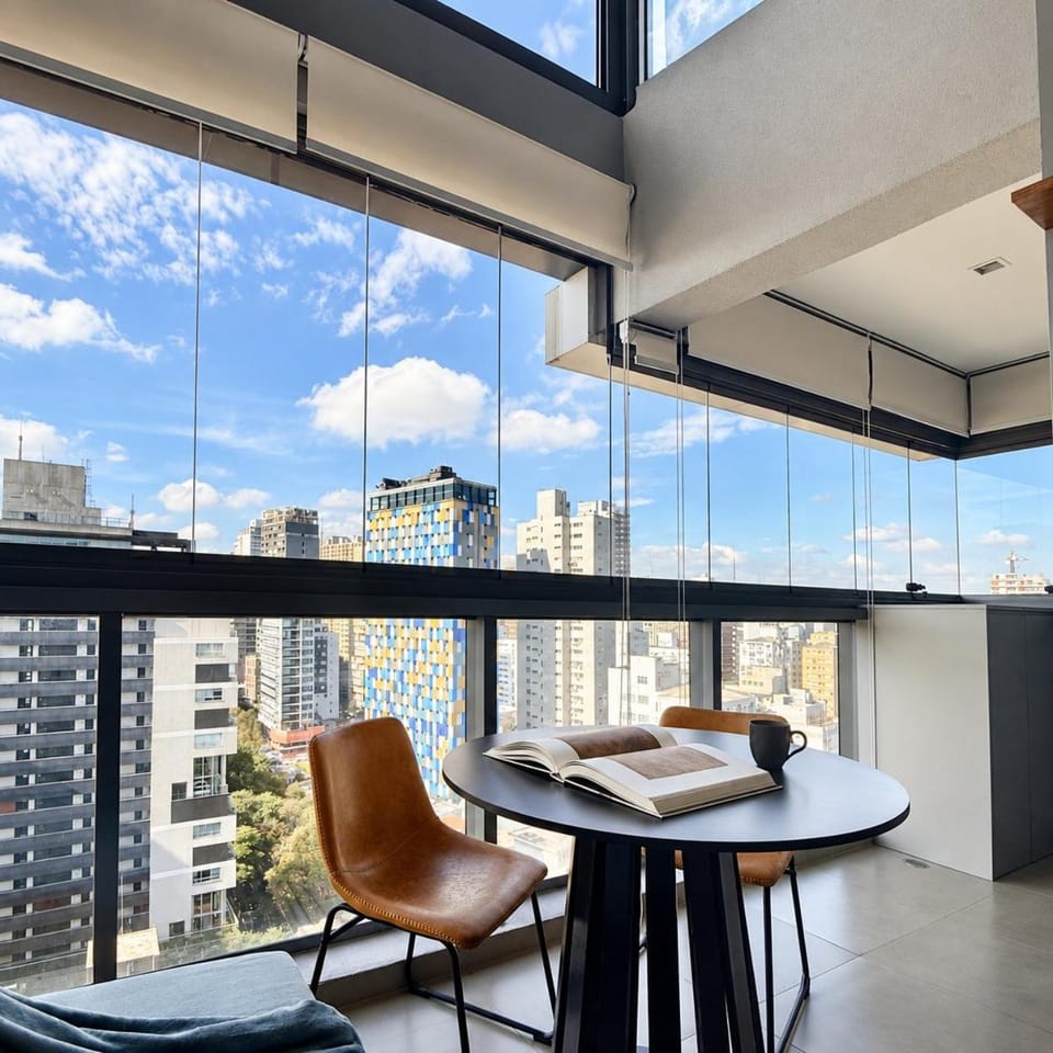 Skyline Oscar FreireI Double Height Duplex Apartment in Sao Paulo City
