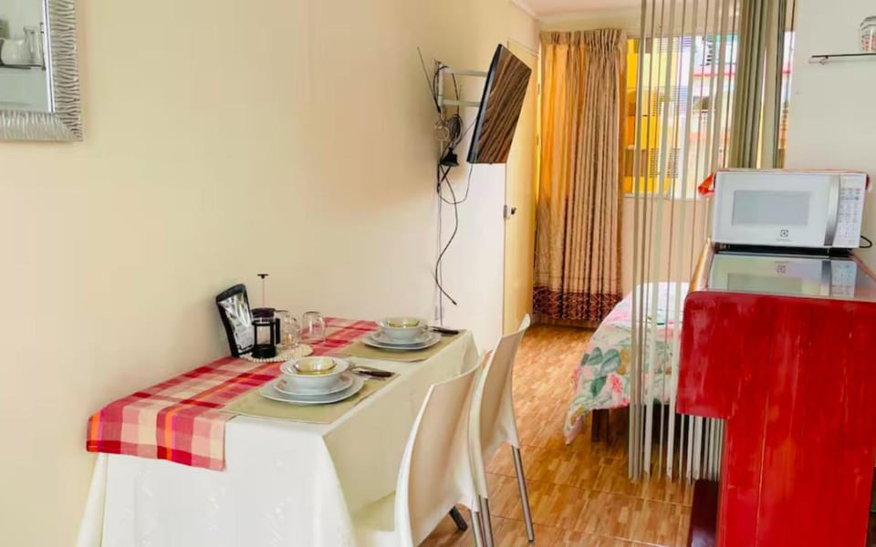 TV and multimedia, Kitchen or kitchenette, Photo of the whole room, Dining area