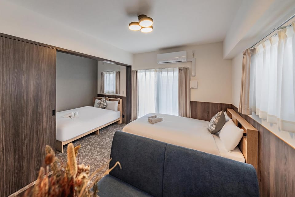 Bed, Photo of the whole room, Bedroom, towels, wardrobe