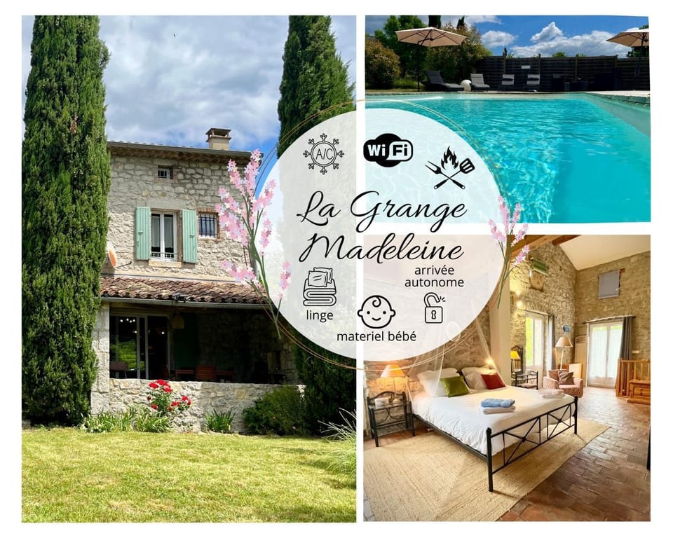 Property building, Spring, Day, Garden, Text overlay, Garden view, Pool view