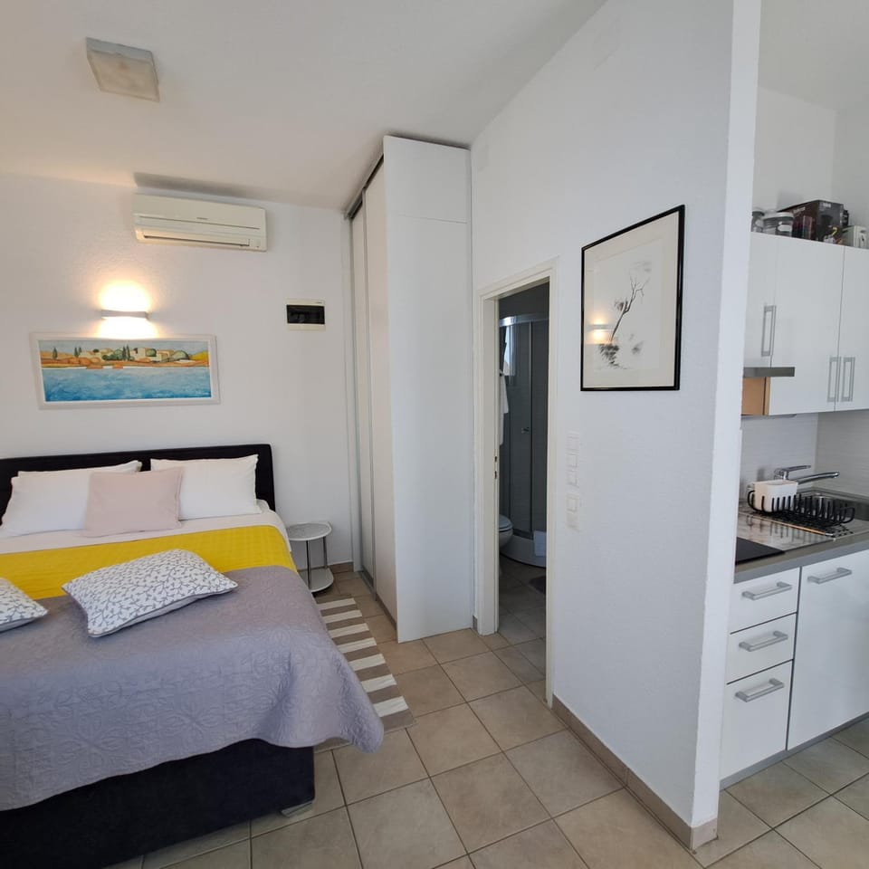 Bed, Kitchen or kitchenette, Bedroom, air conditioner