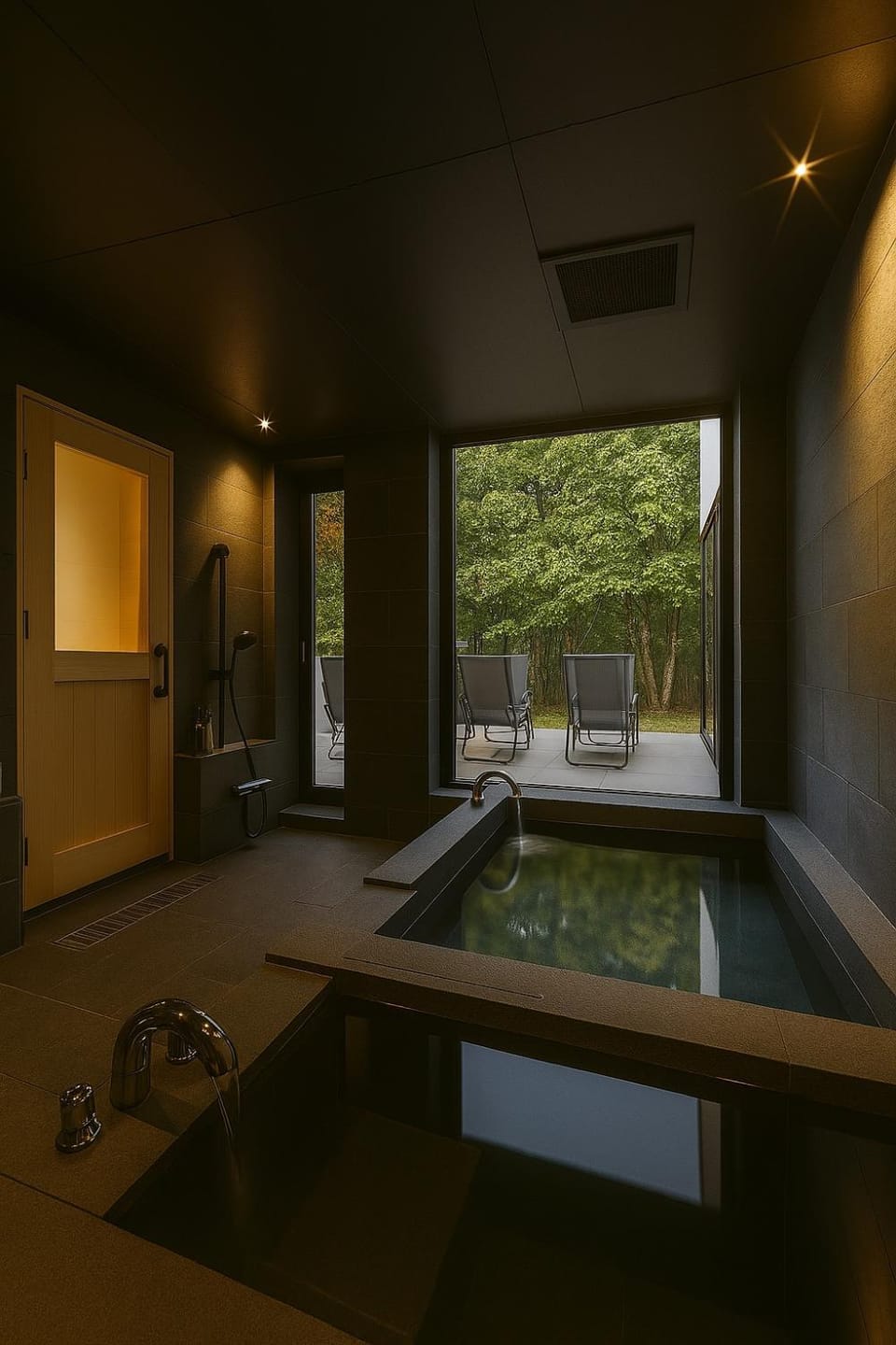 Sauna, Sauna, Steam room, Open Air Bath