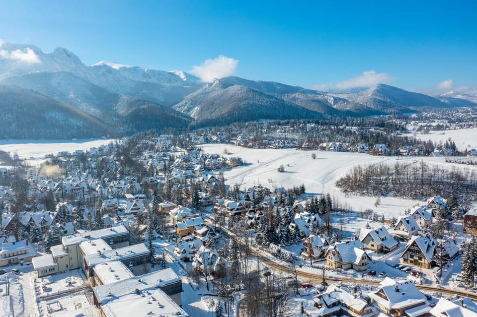 Bird's eye view, Winter, Mountain view