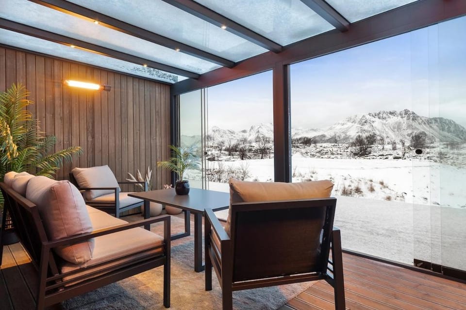 Patio, Seating area, Mountain view