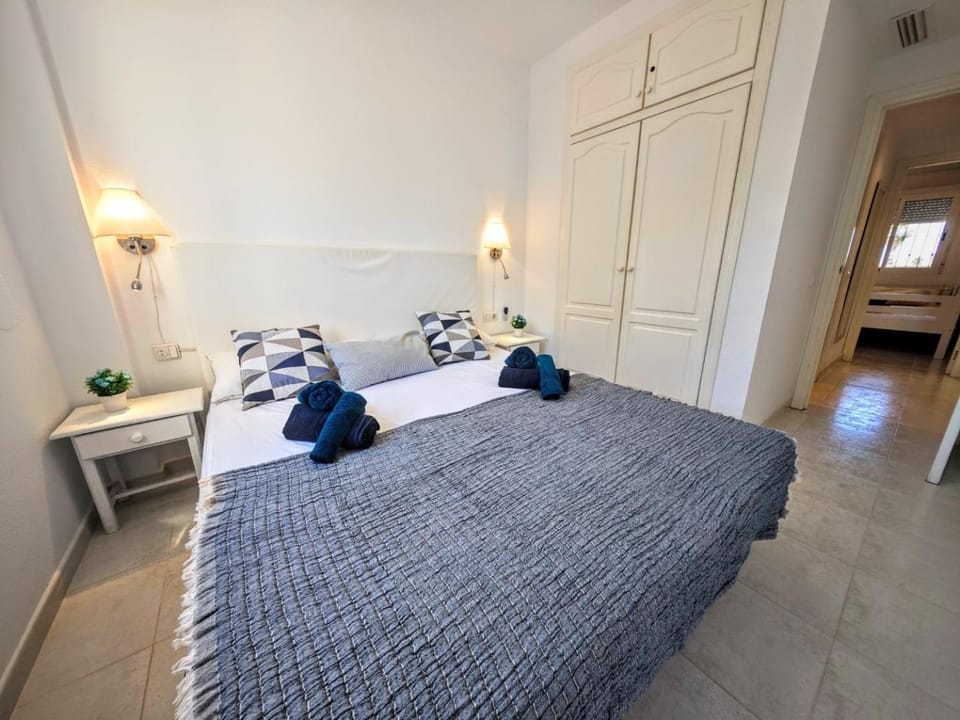 Bed, Bedroom, Garden view, Mountain view, wardrobe