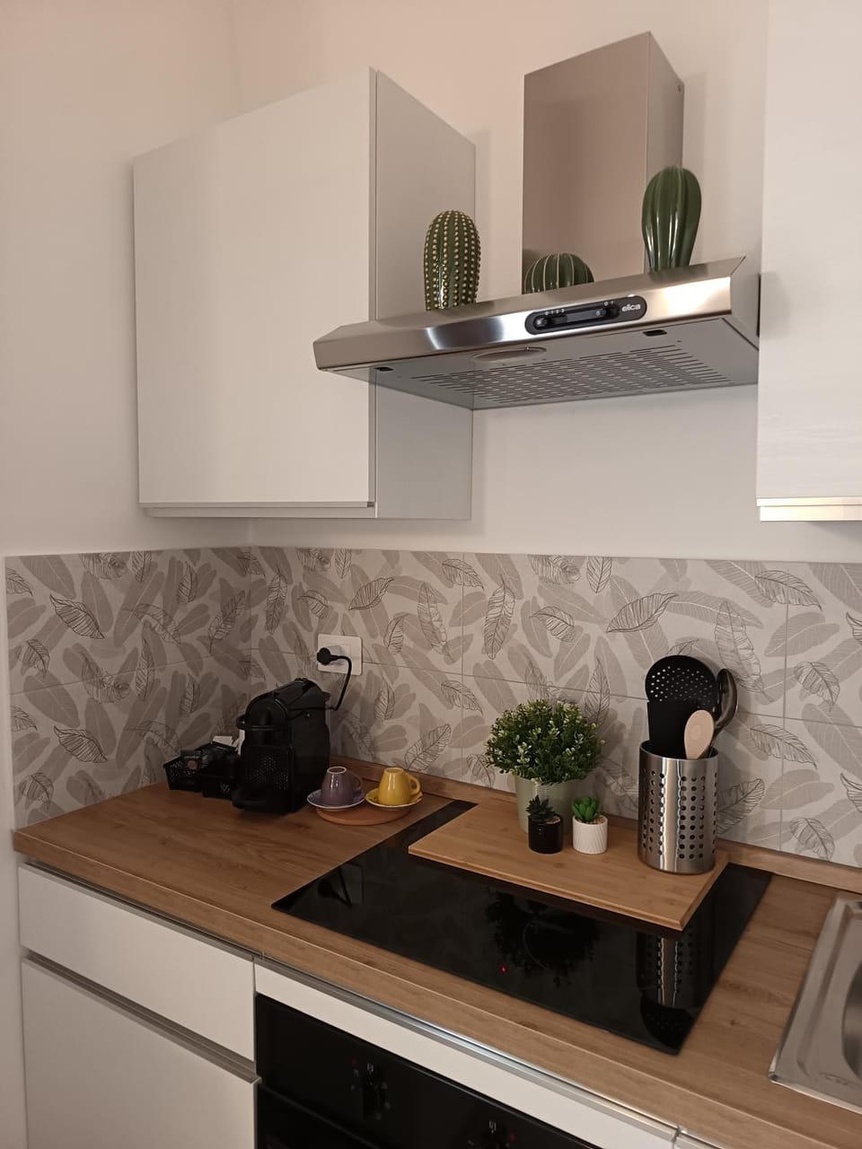 Coffee/tea facilities, Kitchen or kitchenette, stove