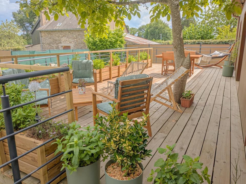 Patio, Balcony/Terrace, Garden view, sunbed